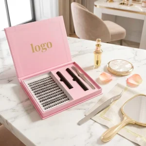 Cluster Box Logocluster Handmade Lashes Wholesalediy Lash Cluster Kit Box Empty DIY Segment Lash Super Thin PBT 12 Rows