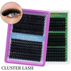 Cluster DIY Lashes 60D 80D 100D MIX Eyelash Cluster Handmade Mega Volume Eyelash Extensions Individual Lash Box