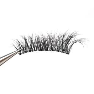 Cluster Eyelash Extensions Pre Mapped Lashes Natural Cluster Segment Strip Lashes Faux Mink Vegan Pre Glue Half Invisible Lashes