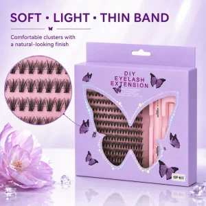 Cluster Eyelash Lash Clusters Private Label Band Segment Eyelashes Diy Lash Extension Kit