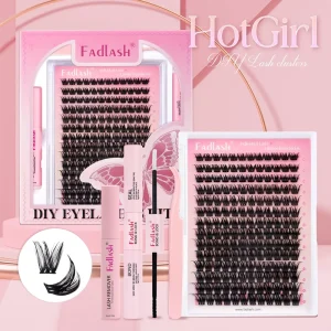 Cluster Eyelash Lash Clusters Private Label Band Segment Eyelashes Diy Lash Extension Kit