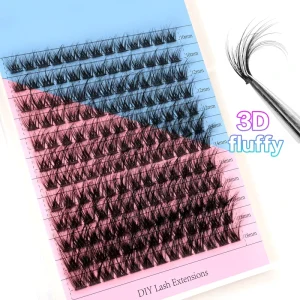 Cluster Eyelash Thin Band Natural Look Diy Lash Extensions Super Soft Segment Lash Cluster
