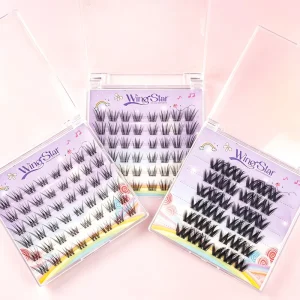 Cluster Individual Glued False Eyelash Premium PBT Stable Curl Soft DIY Segmented Lashes Natural Volume Lashes