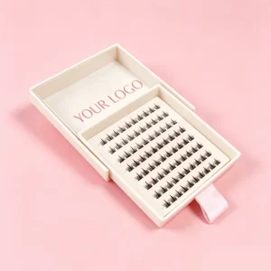 Cluster Lash Custom Logo Individual Fluffy Faux Mink Spike Lash Cluster Fan Mix EyeLash Cluster Kit Private Label