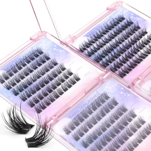 Cluster Lash Knot Free Plush Private White Label Press On Eyelash Extensions