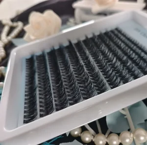 8 16mm Thin Band Lash Clusters Private Label Diy Cluster Lashes Book Kit CC D Curl Spike Faux Mink Lash Clusters Kit