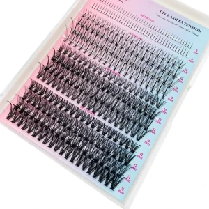 Cluster Lash Spikes Custom Logo Lash Clusters with Top and Bottom lashes