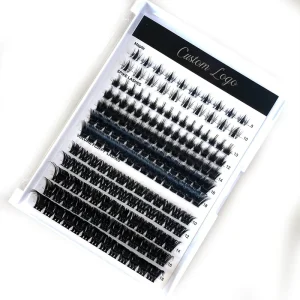 Cluster Lash Vendors Own Brand Softest Natural DIY Cluster Lash Clusters with Spikes with Bottoms