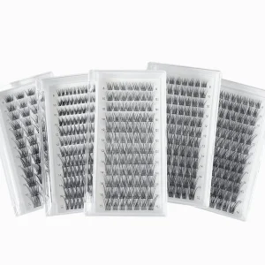 Cluster Lashes 0.07 8-16mm Super Fine Thin Band Individual Segmented DIY Lash Extensions Precut Volume Thick Eyelash Clusters