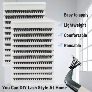Cluster Lashes 30P 40P 50P 60P 80P 100P Individual Lash Clusters Eyelash DIY Pre cut Segment Cluster Lashes