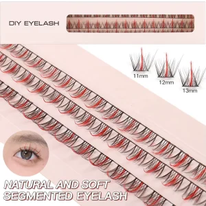 Cluster Lashes 6 16mm Mix Length DIY Individual Super Thin Band DIY Lash Extensions Kit