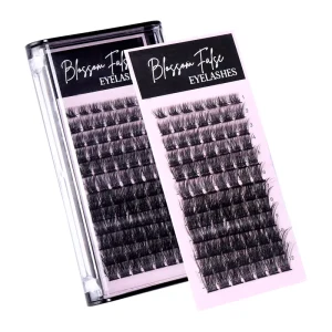 Cluster Lashes 84 Individual Eyelash Extensions DIY Wispy Fluffy Lash Extension Reusable False Eyelashes Natural Look Mix 8-16mm