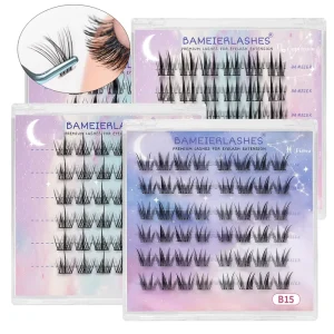 Cluster Lashes Custom Logo Wispy Natural Style Premapped Diy Cluster Eyelash Extension