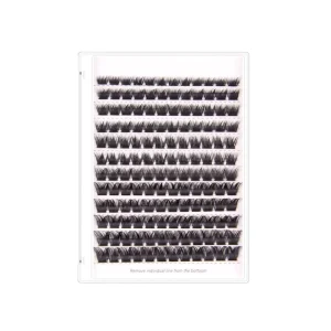 Cluster Lashes DIY Eyelash Extension Precut Volume Individual Eyelash Cluster Lashes Kit Thick Natural Single Cluster