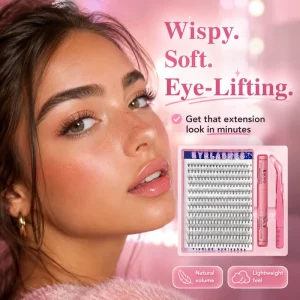 Cluster Lashes DIY Individual Extension Mixed Length 9 16mm Super Fine Band Vegan Cruelty Free Ready to Ship