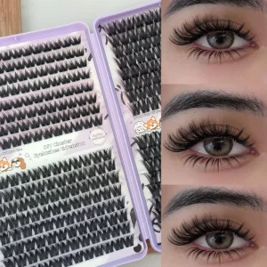 Cluster Lashes DIY Individual Extension Mixed Length Super Fine Band Vegan Cruelty Free ODM Pack