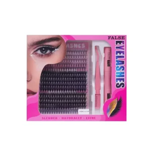 Cluster Lashes DIY Lash Extension Kit Clusters Individual Eyelashes Handmade Faux Mink Natural Black 6 Rows Eyelash