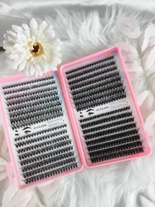 Cluster Lashes DIY Lash Extension Kit Clusters Individual Eyelashes Kit Handmade Faux Mink Cluster Lashes Eyelash Book