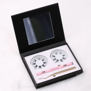 Cluster Lashes Extension Bond and Seal DIY Lash Extension Kit with Natural Long Thick 0.07MM Thickness Black Cotton Band