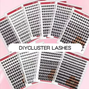 Cluster Lashes Faux Mink Individual Eyelashes Private Label DIY Segment Lashes Cluster Kit Eye Lashes Clusters Vendor