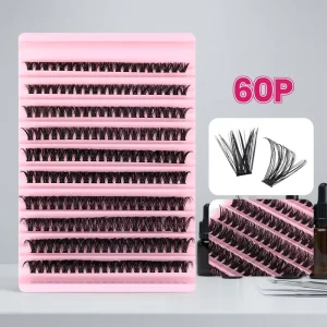 Cluster Lashes Individual Eyelash Clusters for Salon Diy Reusable Natural Look Long Lasting