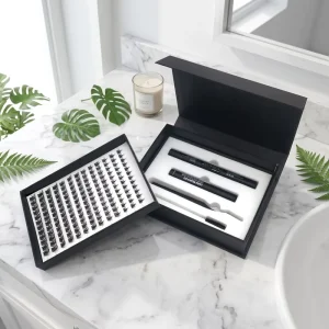 Cluster Lashes Kit Private Label DIY C Curl Lash Clusters Custom Box DIY Cluster Lashes