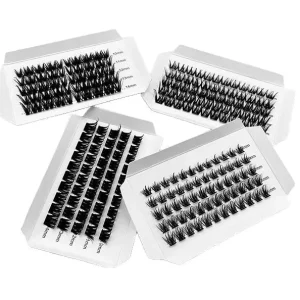 Cluster Lashes Natural D Curl Cluster Lash Kit Natural Fan Eyelashes Segments Clusters Lashes