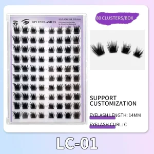 Cluster Lashes Natural Thick Pre-cut Segment Lashes Premapped DIY Lash Clusters Extension