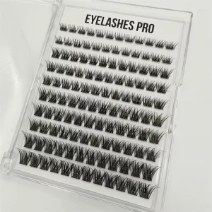 Cluster Lashes Natural Wispy Eyelash Clusters DIY Eyelash Extension Thin Self Adhesive Band Cluster Eyelash Extension