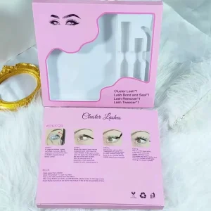 Cluster Lashes Packaging Box Thick Spiky Individuals Lashes 10-18mm Mega Wispy DIY at Home