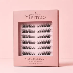 Cluster Lashes Pre Glued False Eyelashes Waterproof Self Adhesive Pre Glued Nature Press On Cluster Lashes