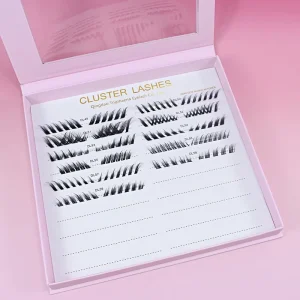 Cluster Lashes Private Label Custom Boxes Pre cut Segment Lashes Cruelty Free Vegan Faux Cils DIY Winged Lash Cluster Extensions