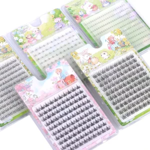Cluster Lashes Segment C CC D DD Mix Curl Silk DIY Eyelash Extensions Kit DIY Eye Lash Cluster Eyelashes
