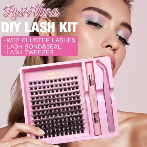 Cluster Lashes Segment C D Mix Curl Silk DIY Eyelash Extensions Kit DIY Eye Lash Cluster Eyelashes