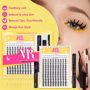 Cluster Lashes Segment C D Mix Curl Silk DIY Lash Cluster Premade Fans Eyelashes Cluster Kit