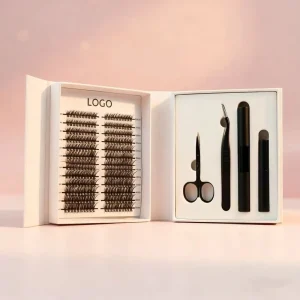 Cluster Lashes Segment Kit Invisible Band Fluffy Lashes Cluster Set Mega Cluster Lashes Cluster Eyelash Kit