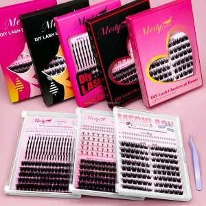 Cluster Lashes Soft Comfort Segment Eyelash Fluffy Mix Fan Lash Extension Kit Spiky Cluster Bottom Eyelashes