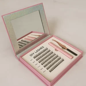 Cluster Lashes Tray Kit 40D 50D DIY Eyelash Extensions