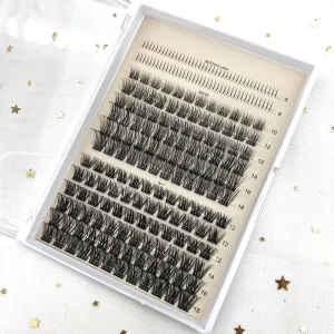 Cluster Nano Thin Lashes Cils En Cluster Create Your Own Brand 10MM 18MM Lash Clusters