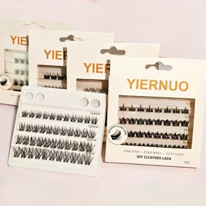 Cluster Synthetic Cruelty Free Handmade Press Glued DIY Custom Self Adhesive Eyelashes Press on Lashes Private Label