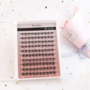 Cluster Synthetic Hair Mermaid Lashes Glue Free Natural Style False Eyelash Extensions mix Length