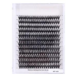 Clusters 12 Rows Cluster Lashes 8 16mm Individual Lashes DIY Eyelash Extension Natural Look Cluster Lashes