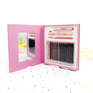 Clusters Lashes Fluffy Cluster Eyelashes Custom Label Cluster Lashes with Mirror