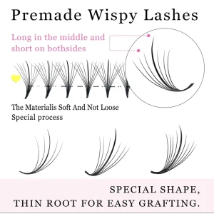 CoMango 5D 7D 9D Pretty Premade Fan Bundle Bouquet Wispy Volume Eyelash Extension Ultimate Comfort Pointy Base Lashes