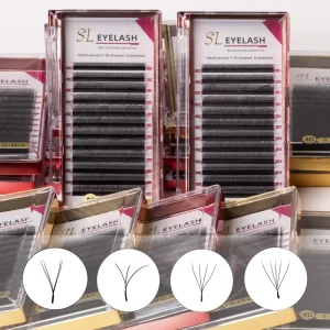 Color Black Brown Clover Eyelash 3d 5d Five Leaf 007 005 7-15mm Lash Tray C D L M LC LD Mink Soft Natural Flowering W5D Lashes