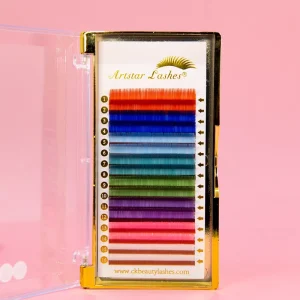 Color Lashes 0.07Mm 0.10mm Individual Cluster Segments Soft Human Hair Fiber Band Waterproof Long Lasting Cruelty-Free Natural