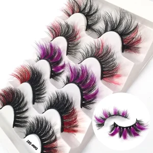 Color Strip Lashes Full Strip Eyelashes Fluffy Faux Mink Lashes Your Daily Dose of Color Colorful Subtle Lashes