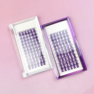 Colored Diy Lashes Soft Band DIY Cluster Lashes Segment Lashes 25mm Colorful Eyelashes Kit