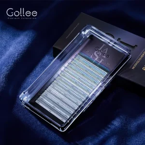 Colored Eyelashes PBT Fiber Ultra Soft Lightweight Natural Matte Sparkle Easy Fan Individual Lashes Vegan Long Eyelash
