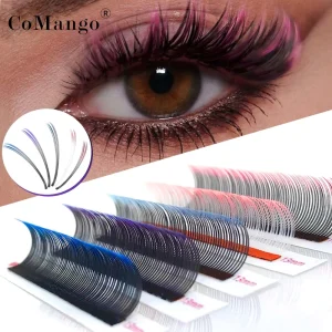 Colored Ombre 5D Flora Lashes Luxury Eyelash Extensions 8-15mm Natural Soft Individual Lashes Cruelty Free Vegan